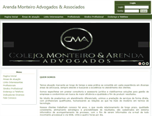 Tablet Screenshot of cmaadvogados.com.br